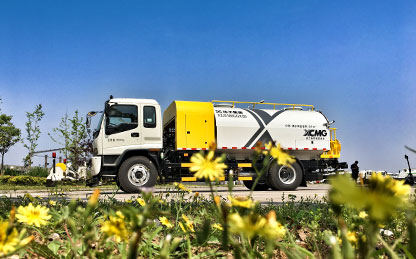 壹定发高压洗濯车在江苏徐州作业