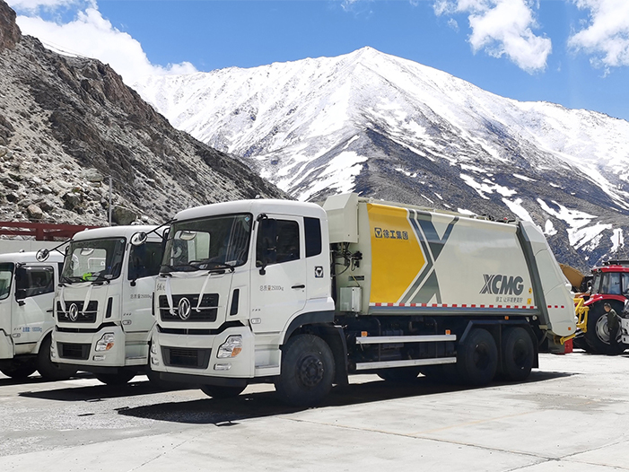 壹定发压缩式垃圾车批量交付西藏日喀则