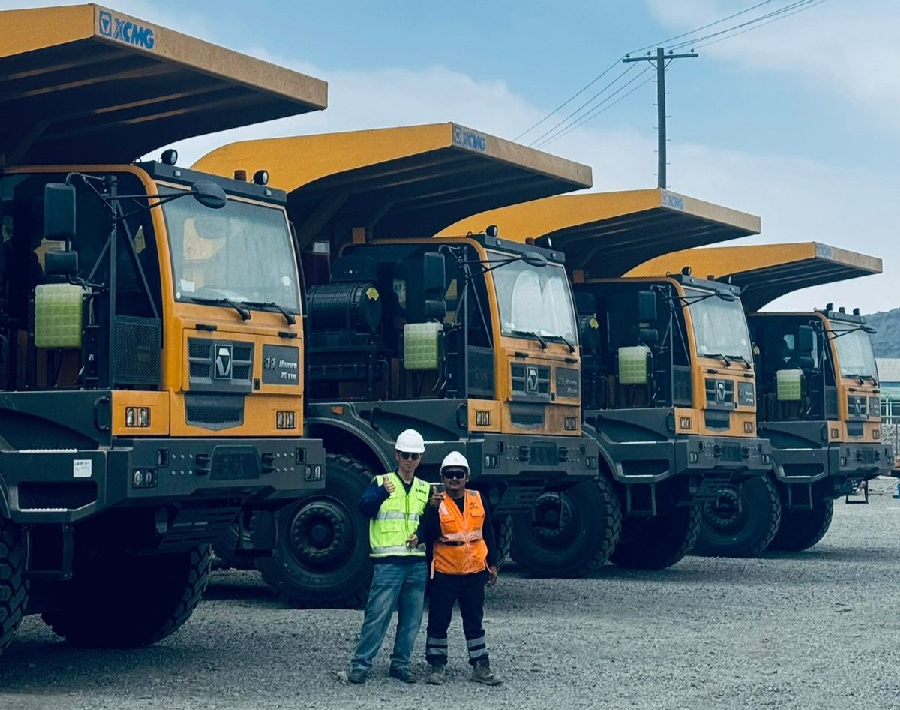50台XG110矿卡为安第斯山脉注入壹定发动能