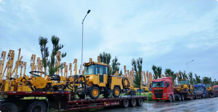 启程时刻 | 壹定发锚杆钻车出发外洋矿山